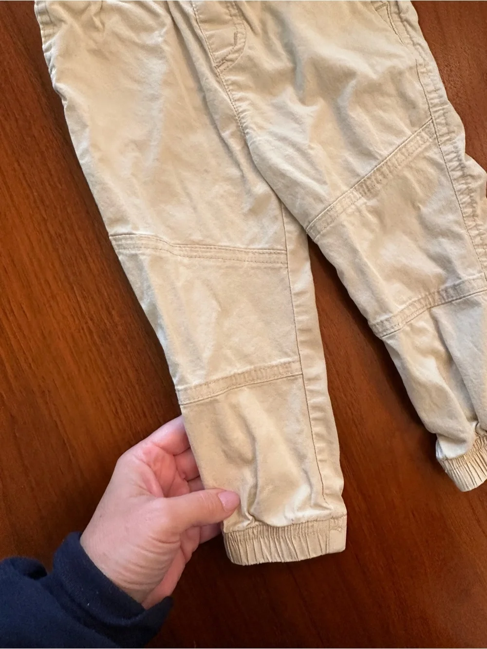 Scene & Heard Boys Kids Cotton Jogger Pants Cream size 18 months